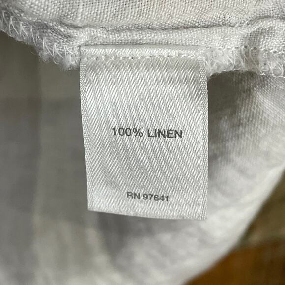 J. Jill Love Linen Tank Top Button Back Gray White Buffalo Plaid Size Small - Picture 4 of 8